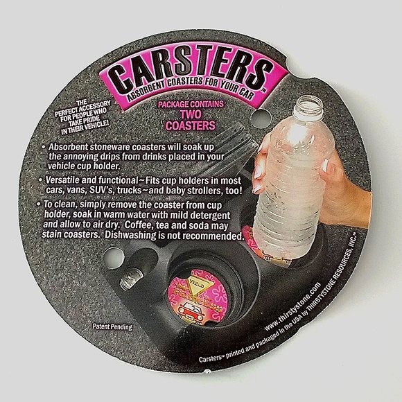 Carsters Absorbent Coasters for your car NWOT - Picture 3 of 4